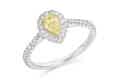 Bespoke yellow and coloured diamond  rings - Pobjoy Diamonds in Surrey