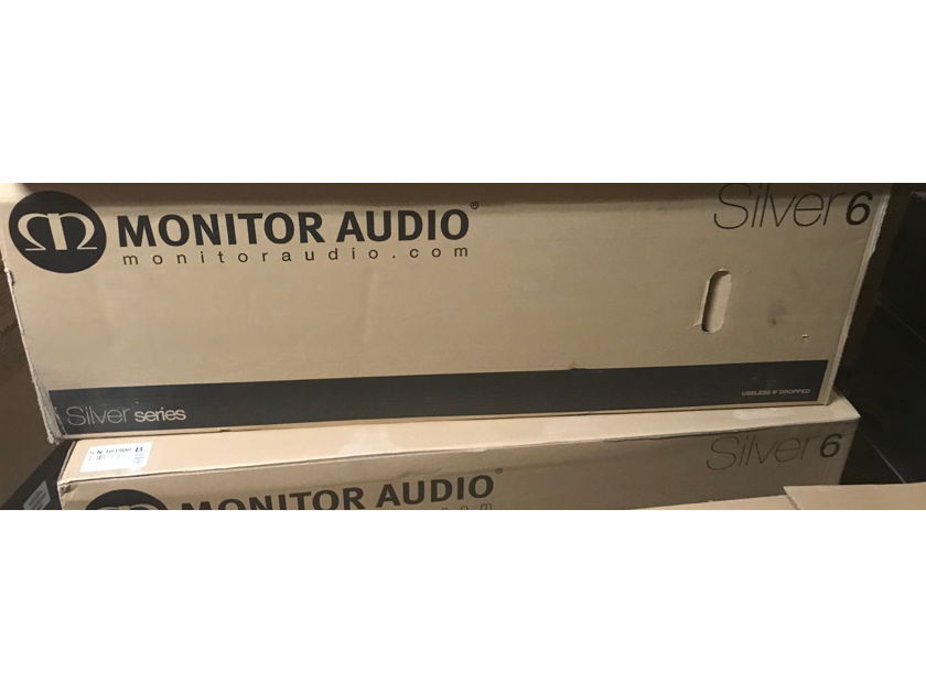 Monitor Audio  Silver 6 Floor-Standing Speakers (ROSENUT PAIR) New, Sealed in Box w/ Free Shipping