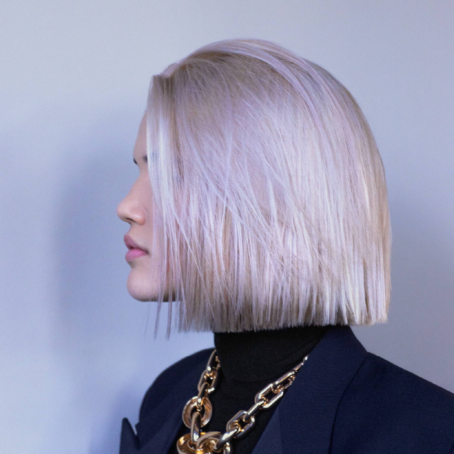 woman with short hair