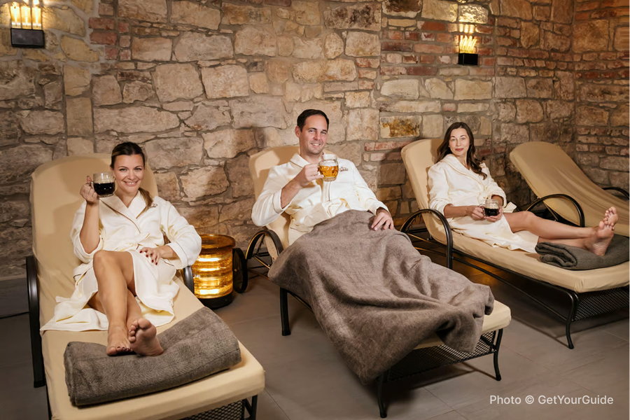 Prague: Lázně Pramen. Wine, Beer bath and Wellness SPA - photo 3