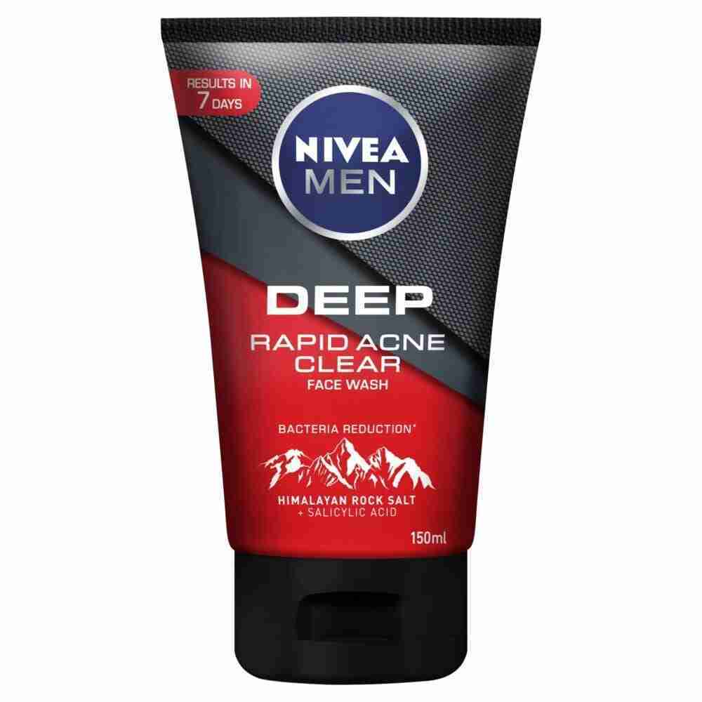 Nivea Men Face Wash Deep Rapid Acne Clear 150Ml