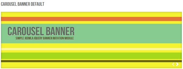 Carousel Banner - горизонтальное положение баннеров в Joomla