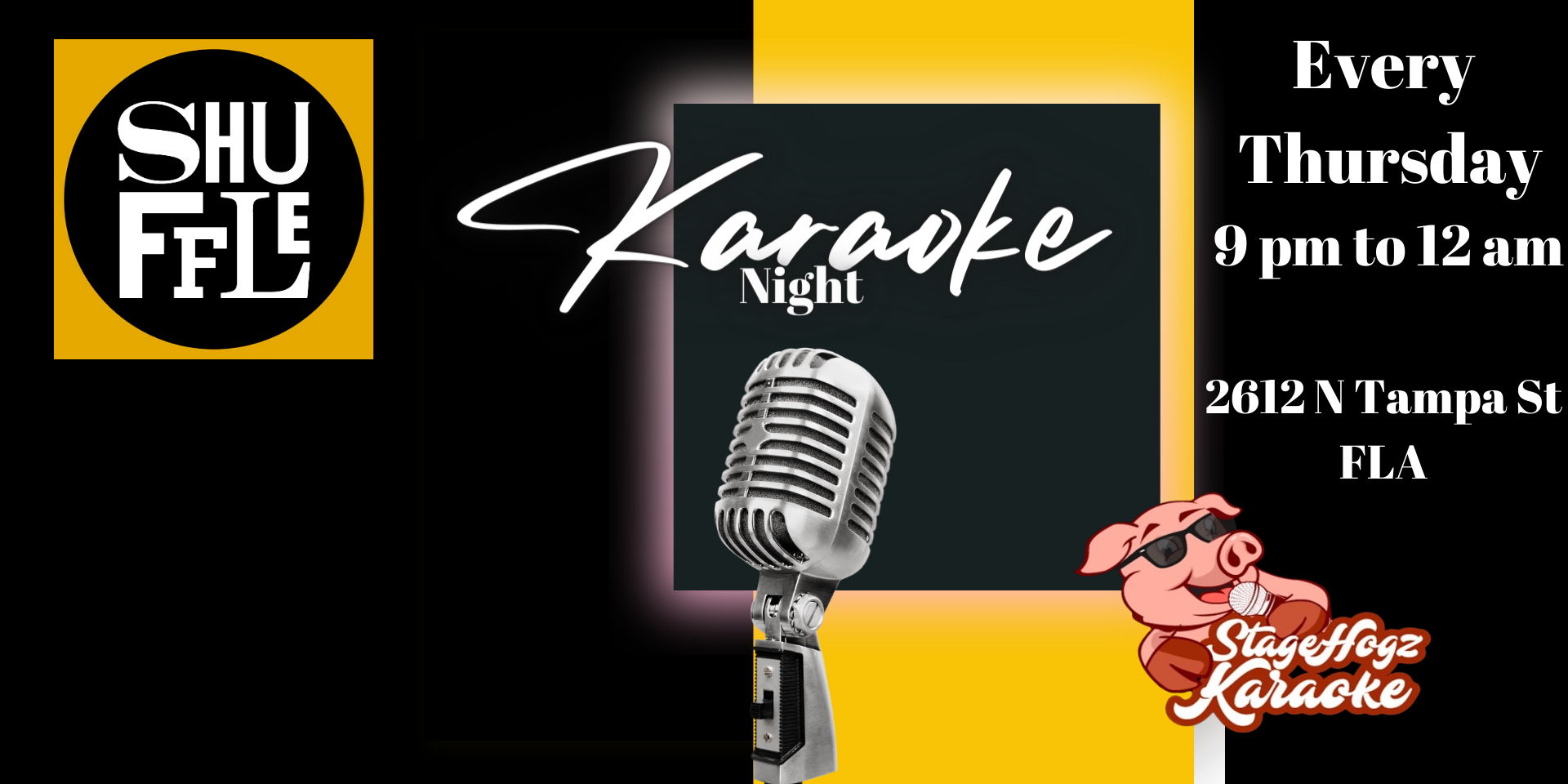 Karaoke Night at Shuffle promotional image