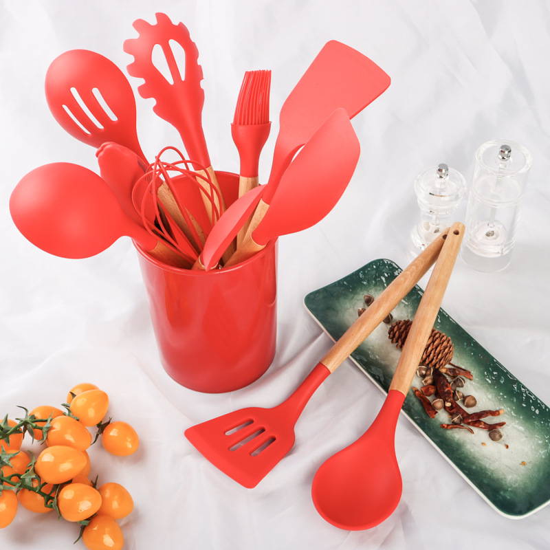 set utensilios de cocina silicona