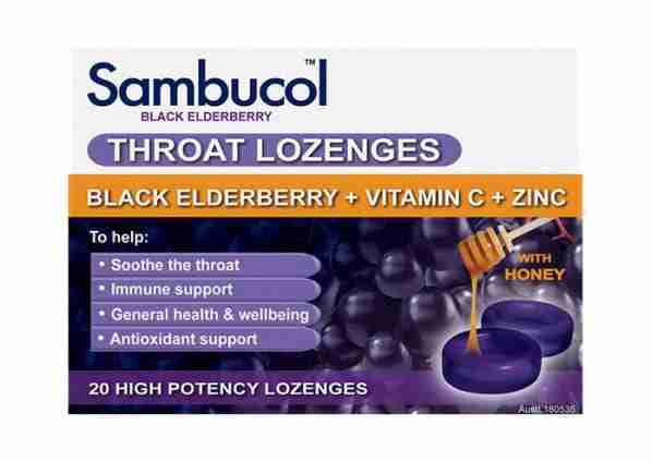 Sambucol Throat Lozenges 20 Lozenges