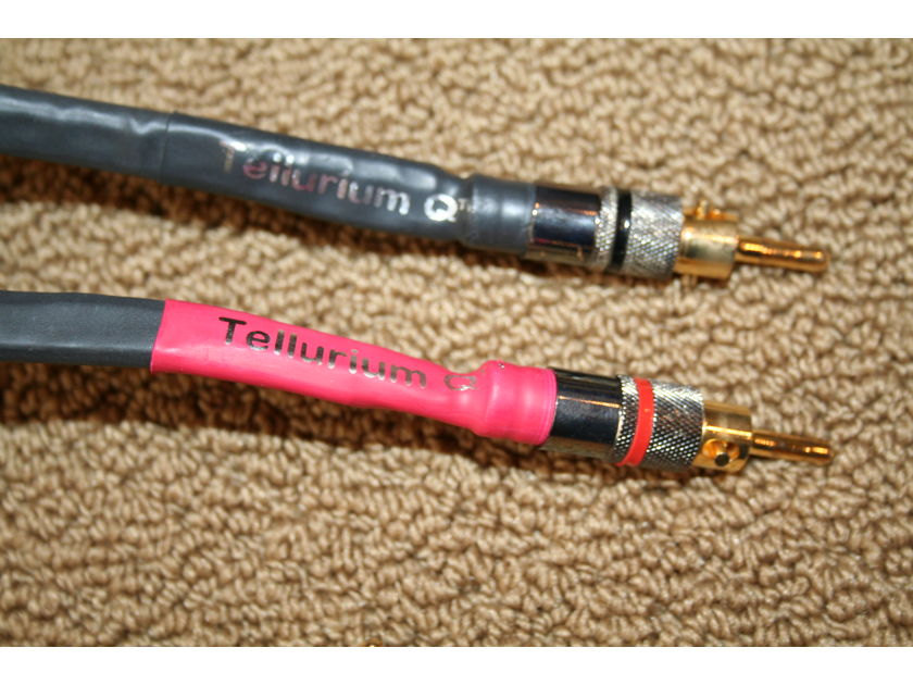 Tellurium Graphites Speaker Cables - 8FT ** Very Rare (see pics)