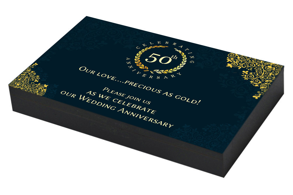 Vintage Golden Jubilee Anniversary Invitation