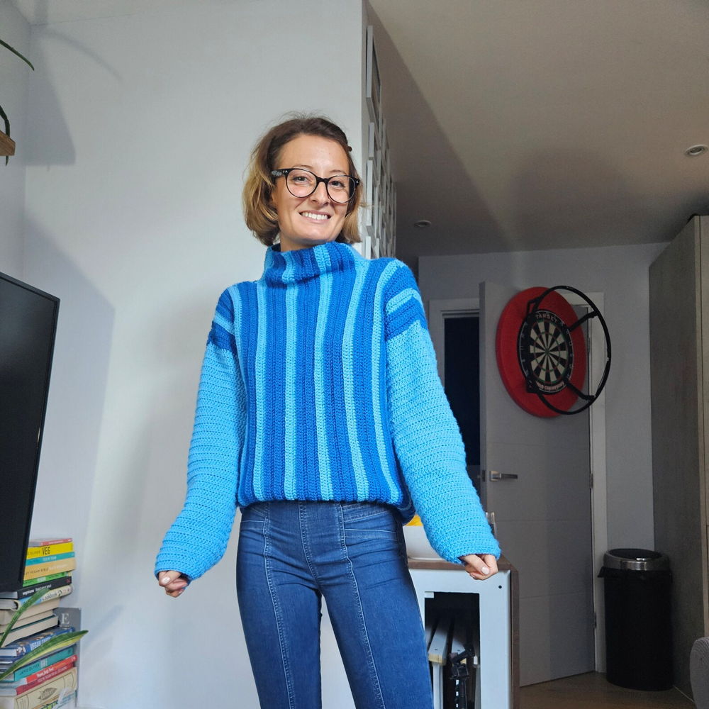 Brighten your day sweater - crochet pattern