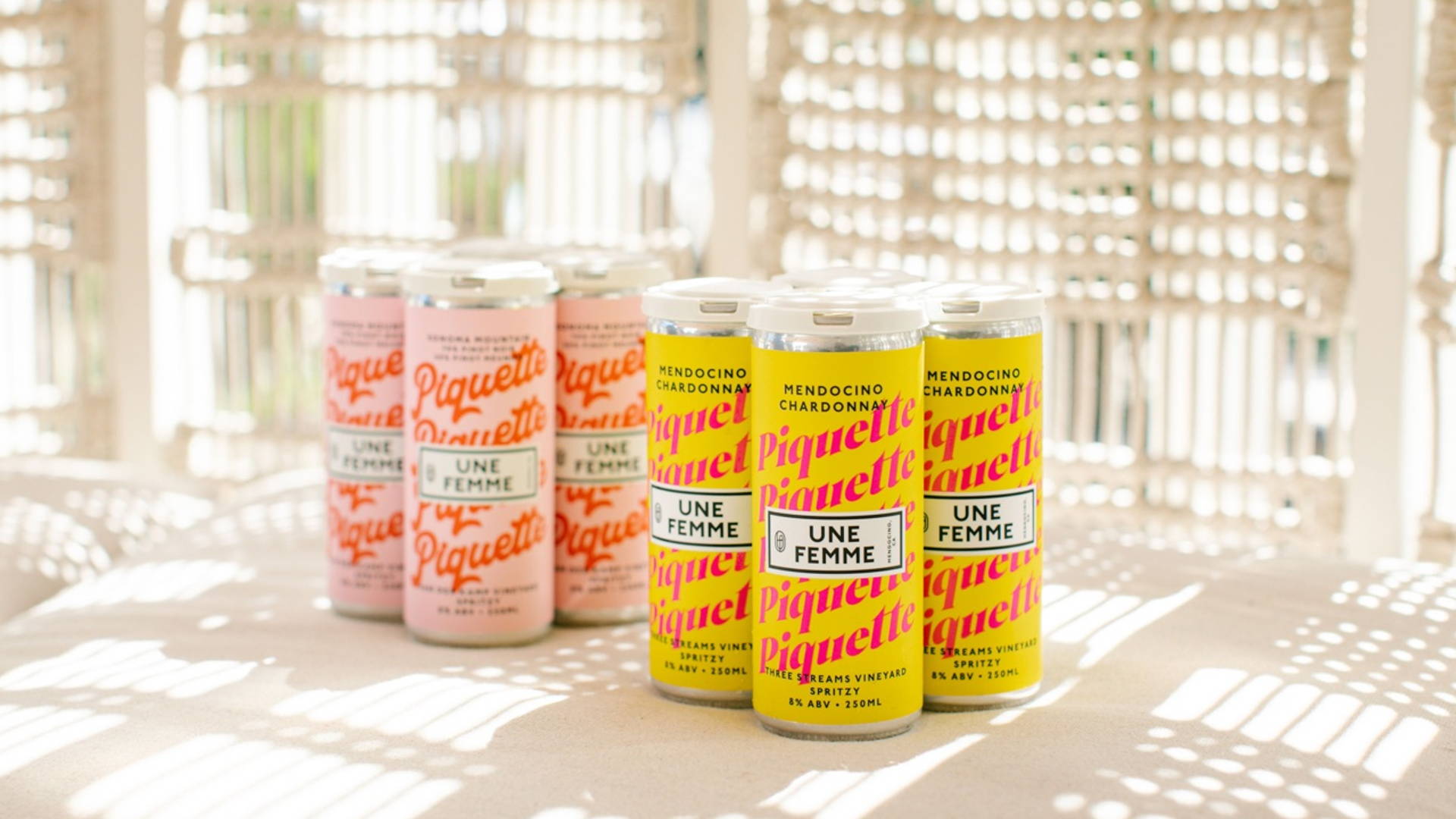 Featured image for Une Femme Wines Celebrates the Summer of Piquette with Two Canned Wines