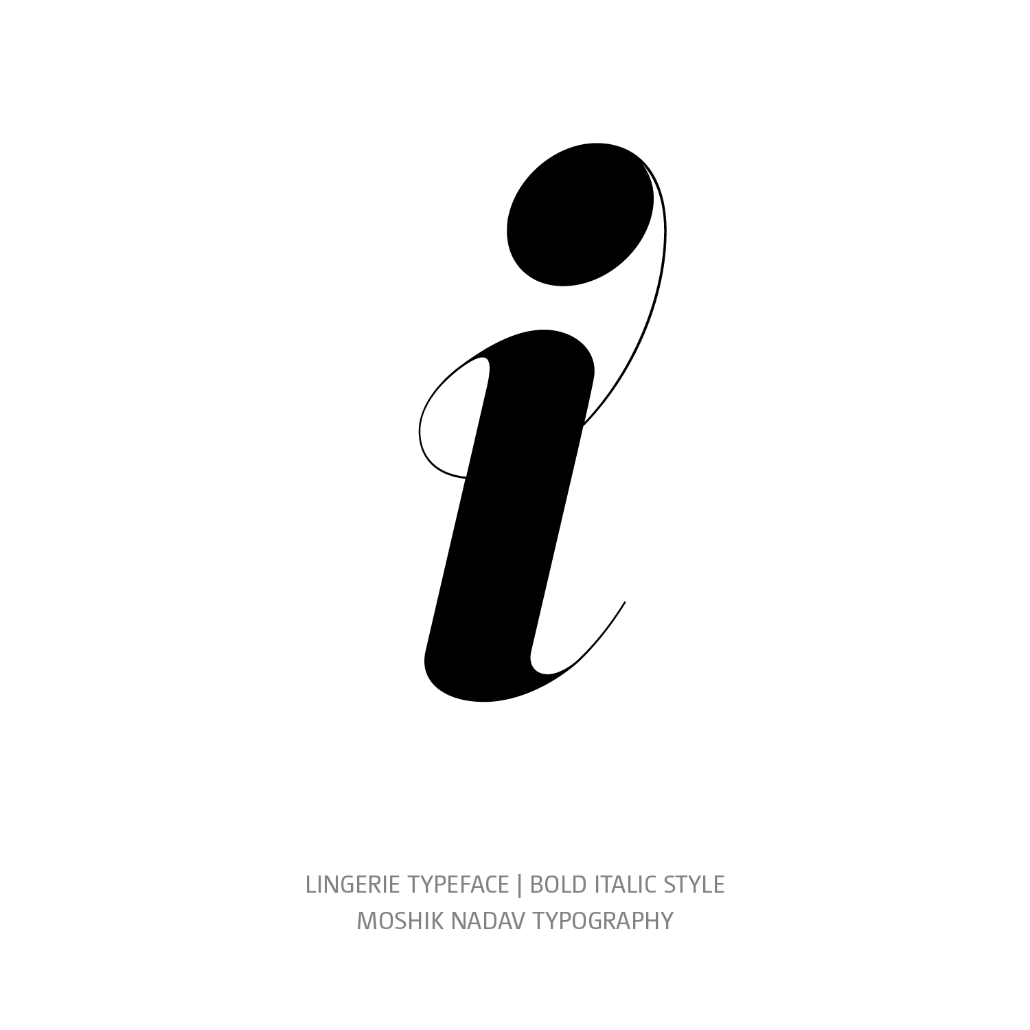 Lingerie Typeface Bold Italic i