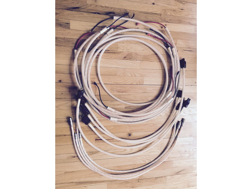 Cerious Technologies Entire loom of Ceramic cables- 14' speaker- 4'  Speaker, XLR , RCA , 4 AC cables - orig owner