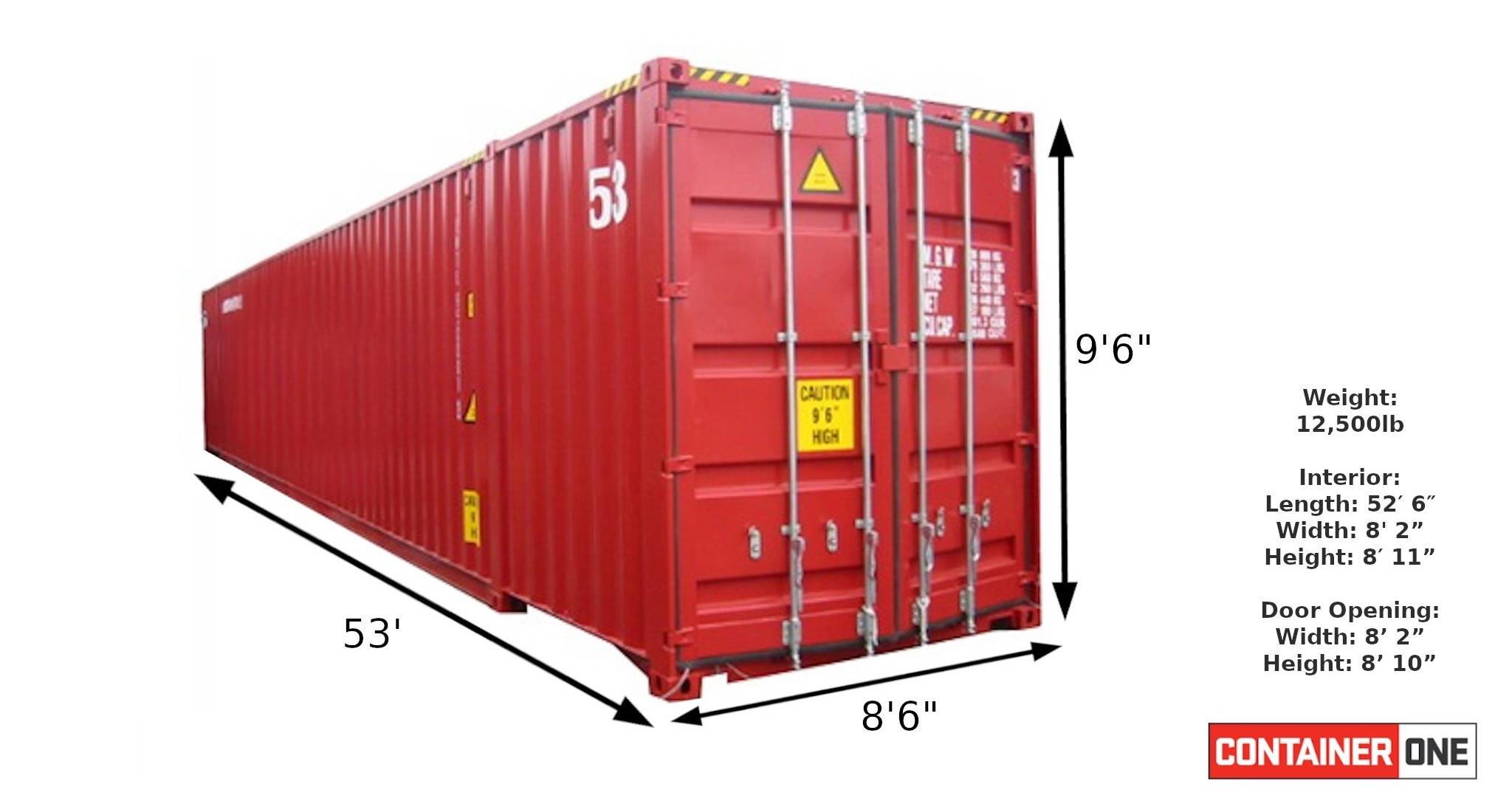 Buy 53 ft shipping container online