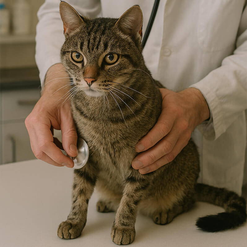 Kat bij de dierenarts