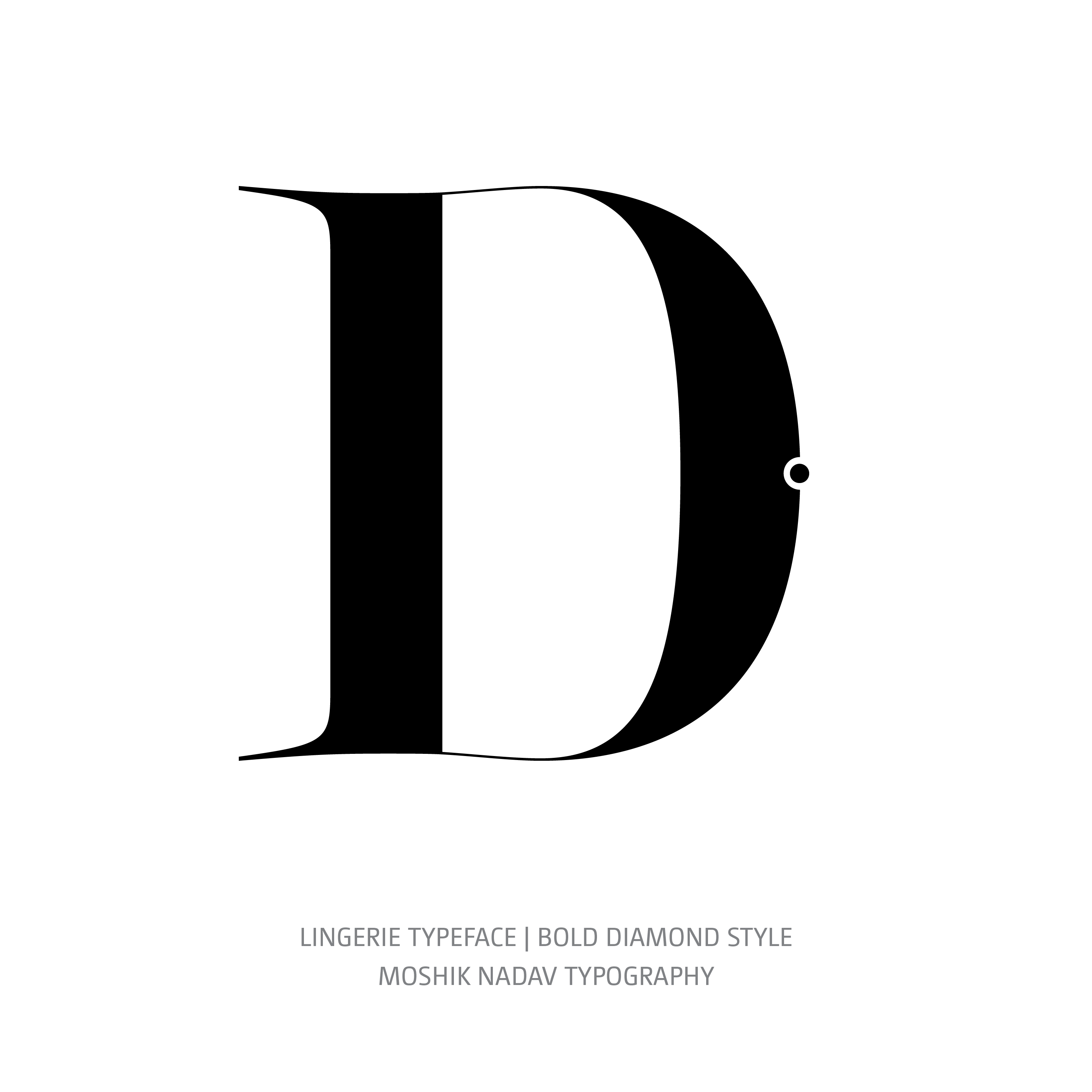 Lingerie Typeface Bold Diamond D