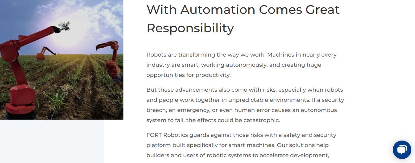 FORT Robotics product / service