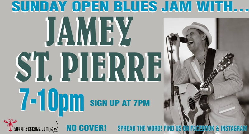 Jamey St Pierre with a open Blues Jam 