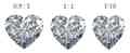 What is the ideal length to width ration heart shape diamond?