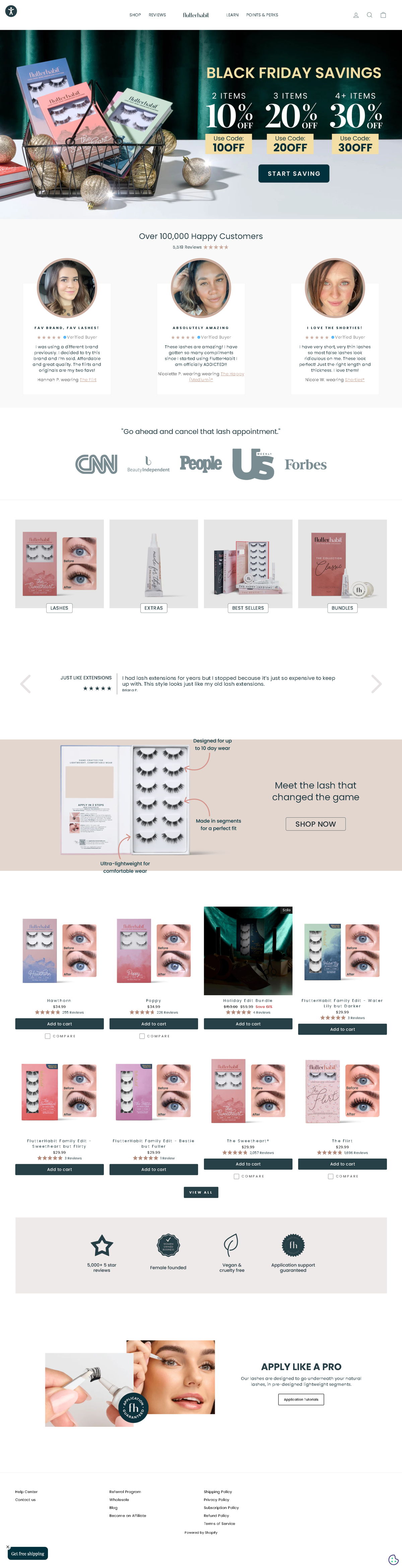 Screenshot of FlutterHabit, from the product page examples collection.