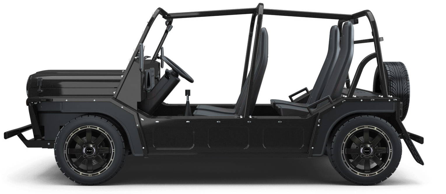 MOKE Electric Vehicles + HD Golf Wheels 8-Point Custom Wheel & Tire Packages for MOKE Electric Vehicles + HD Golf Wheels 8-Point Custom Wheel & Tire Packages for Volcanic Black 14 inch with Tire