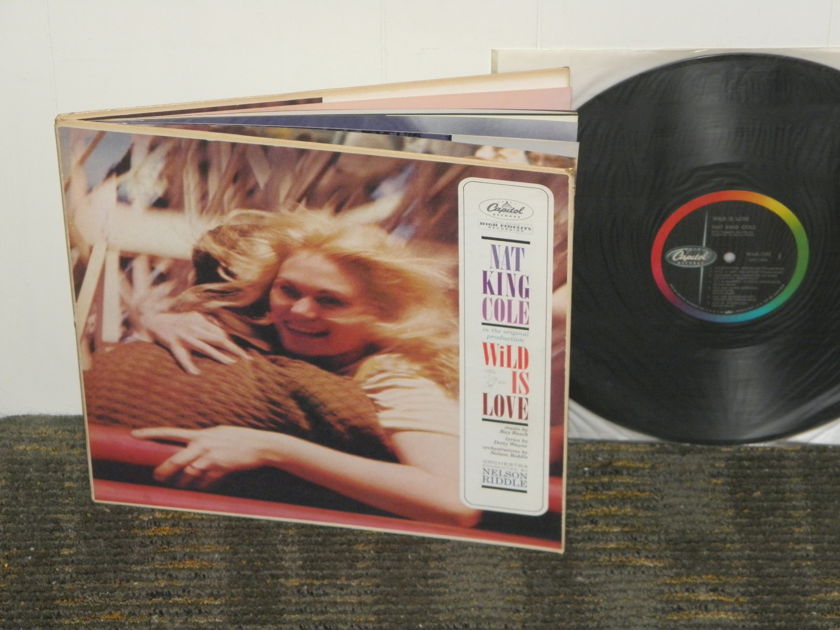Nat King Cole/Nelson Riddle - "Wild Is Love" STEREO Hardbound Cover w/color booklet 9:00 o'clock logo