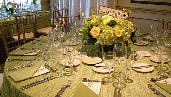 crinkle taffeta tablecloth