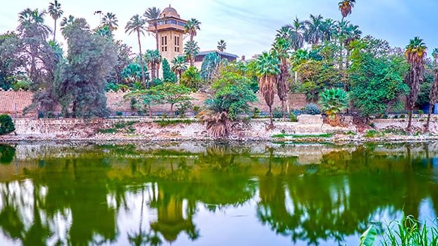 Lake & Garden at the Manial Palace, Cairo, Egypt