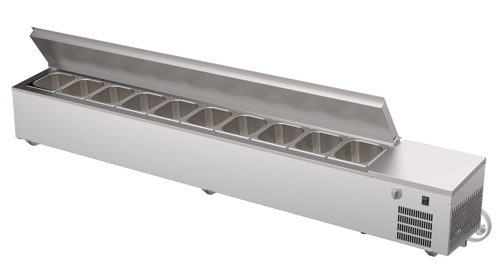 Coolpart PZA S 200 GN 1/6 Kylränna Inkl. Väggfästen