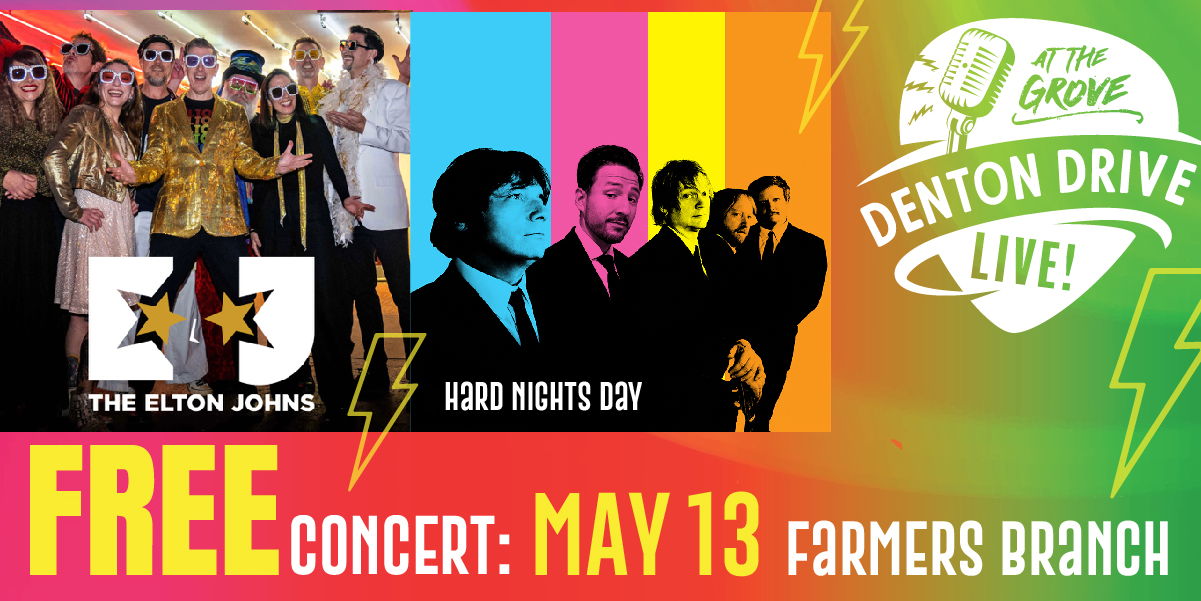 Denton Drive Live: FREE Concert The Elton Johns & Hard Nights Day promotional image