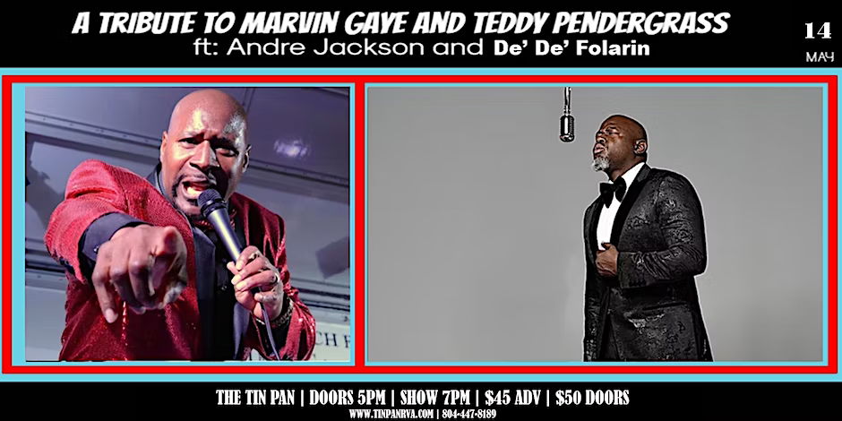 Mother's Day R&B Jam: Marvin Gaye & Teddy Pendergrass Tribute at The Tin Pan promotional image