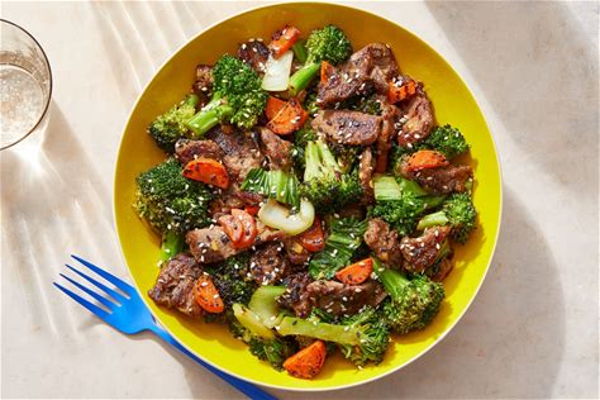 Photo of BEEF Orange Sesame Beef & Vegetable Stir Fry (Family Friendly)