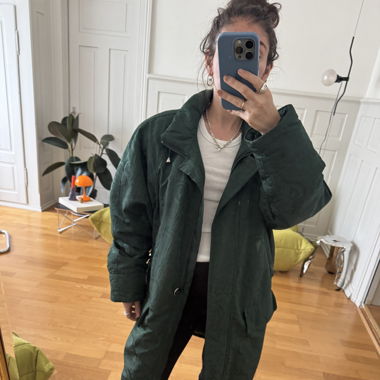 Green oversized 90ies coat
