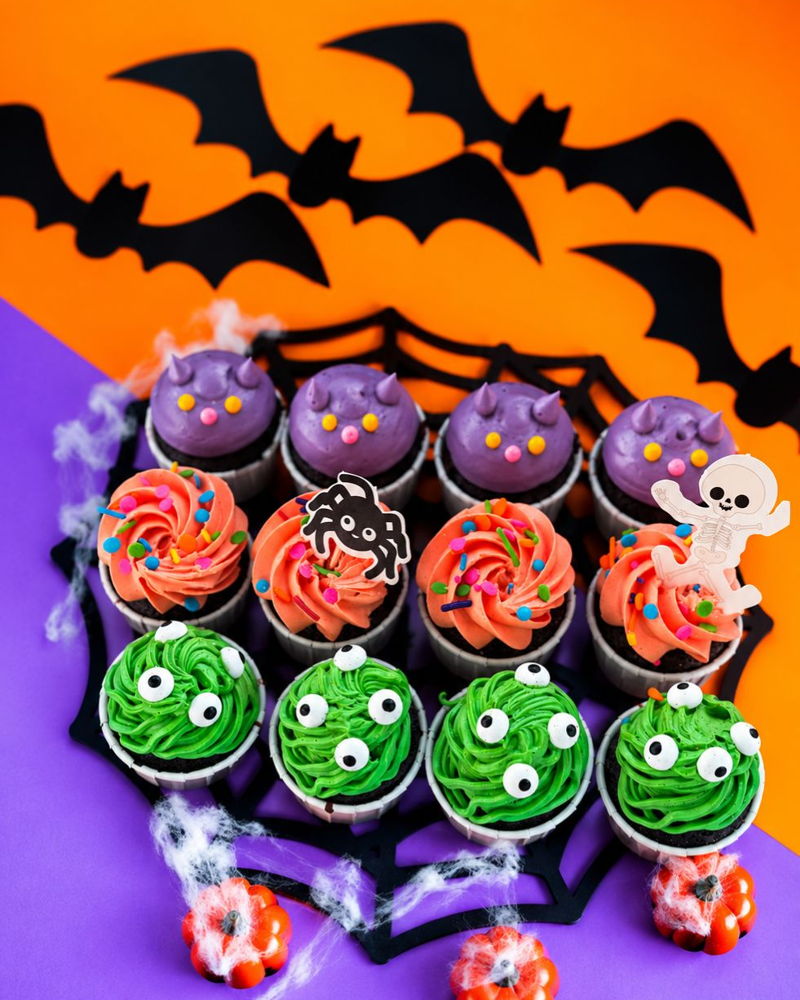 Lil' Freaky Monsters Cupcakes