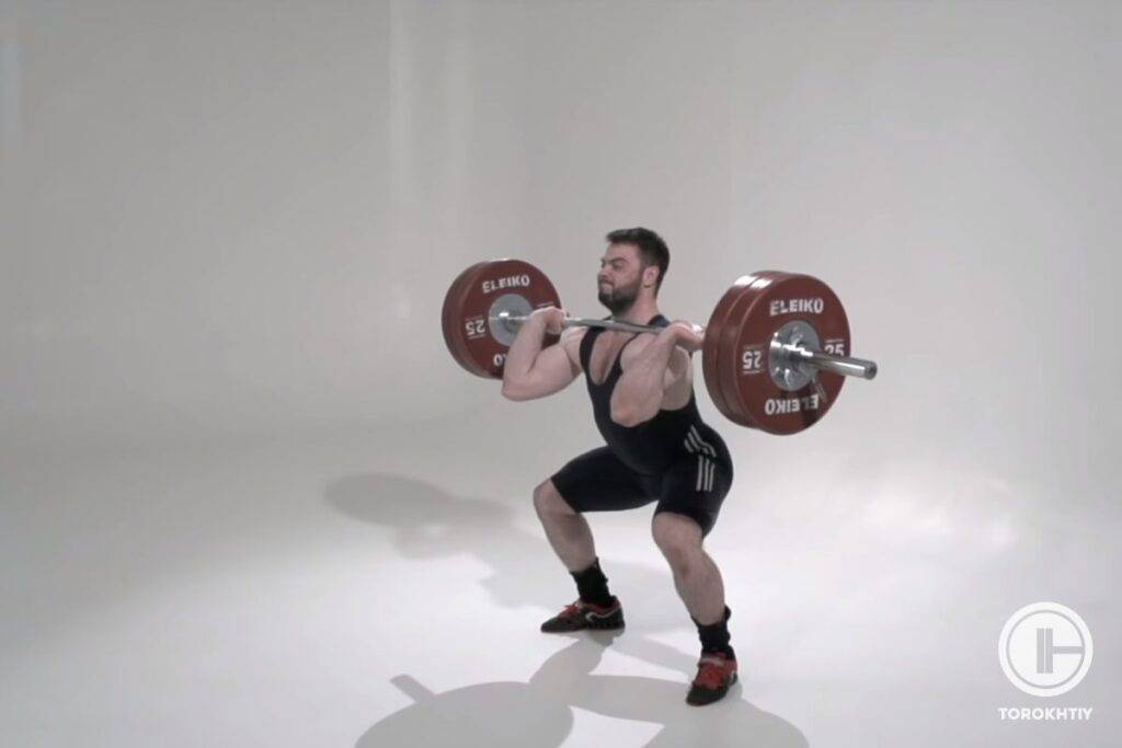 power clean turnover and catch