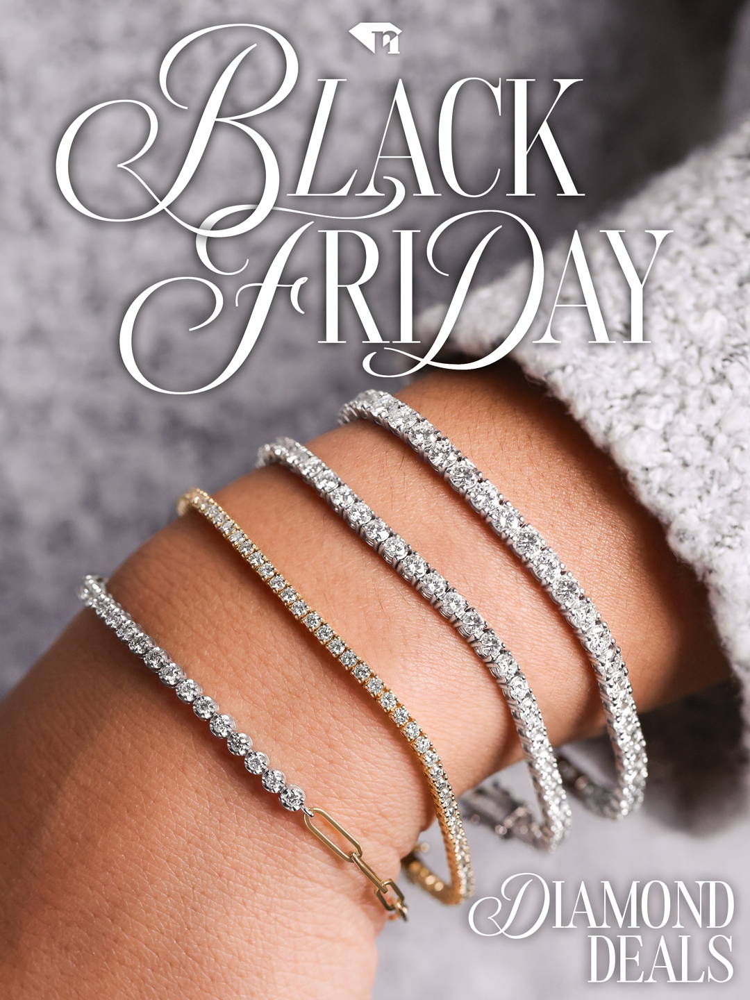 Breitling Superocean Heritage Event Reis-Nichols diamond specials with woman wearing four bracelets on neutral backgorund