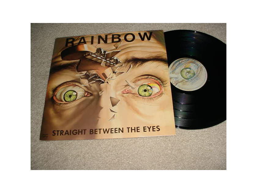 RAINBOW  - STRAIGHT BETWEEN THE EYES LP RECORD