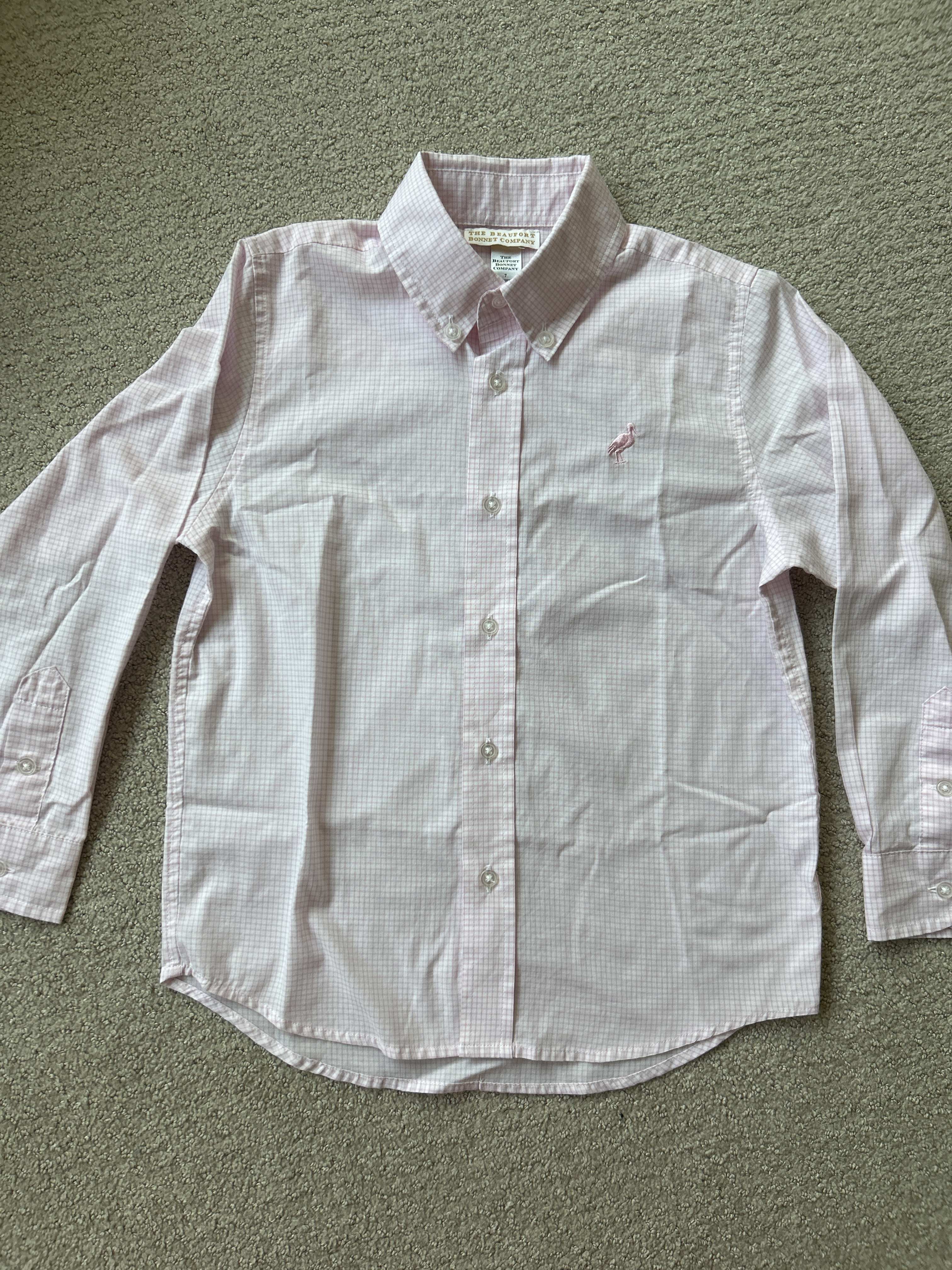 Dean's List Dress Shirt - Palm Beach Pink Windowpane with Palm Beach ...
