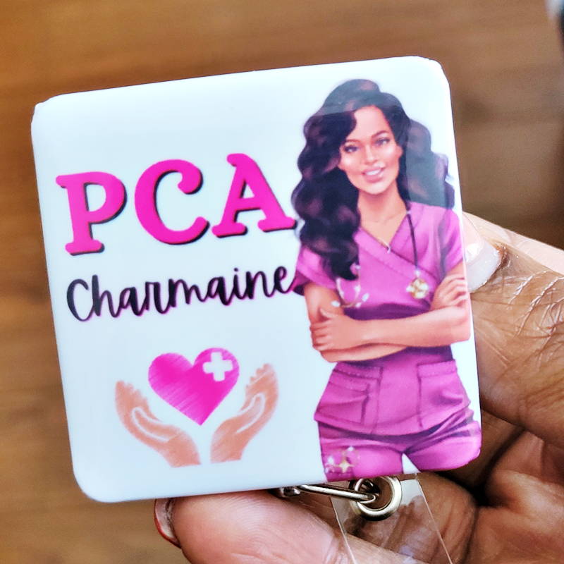Custom ID badge PCA