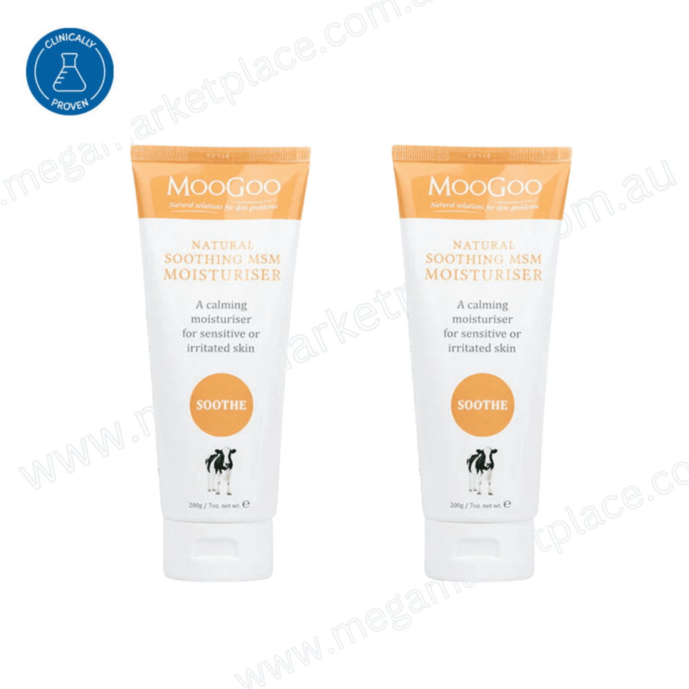 Lot of 2| Moogoo Soothing MSM Moisturiser 200mg