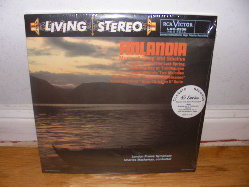 Living Stereo 45 RPM Lps Sealed - Finlandia Music of Grieg and Sibelius