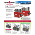 Clean Burn Large Volume Used Oil Furnace Catalog