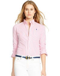 polo ralph lauren custom fit striped shirt