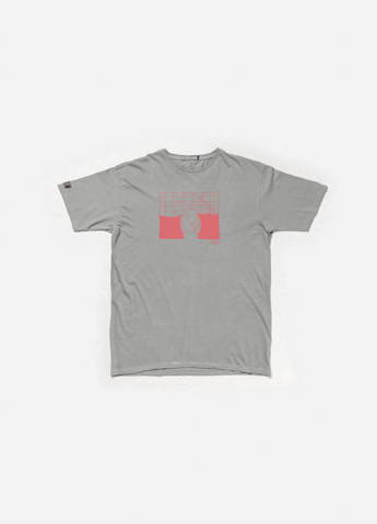 camiseta azul con el diseño de una montaña