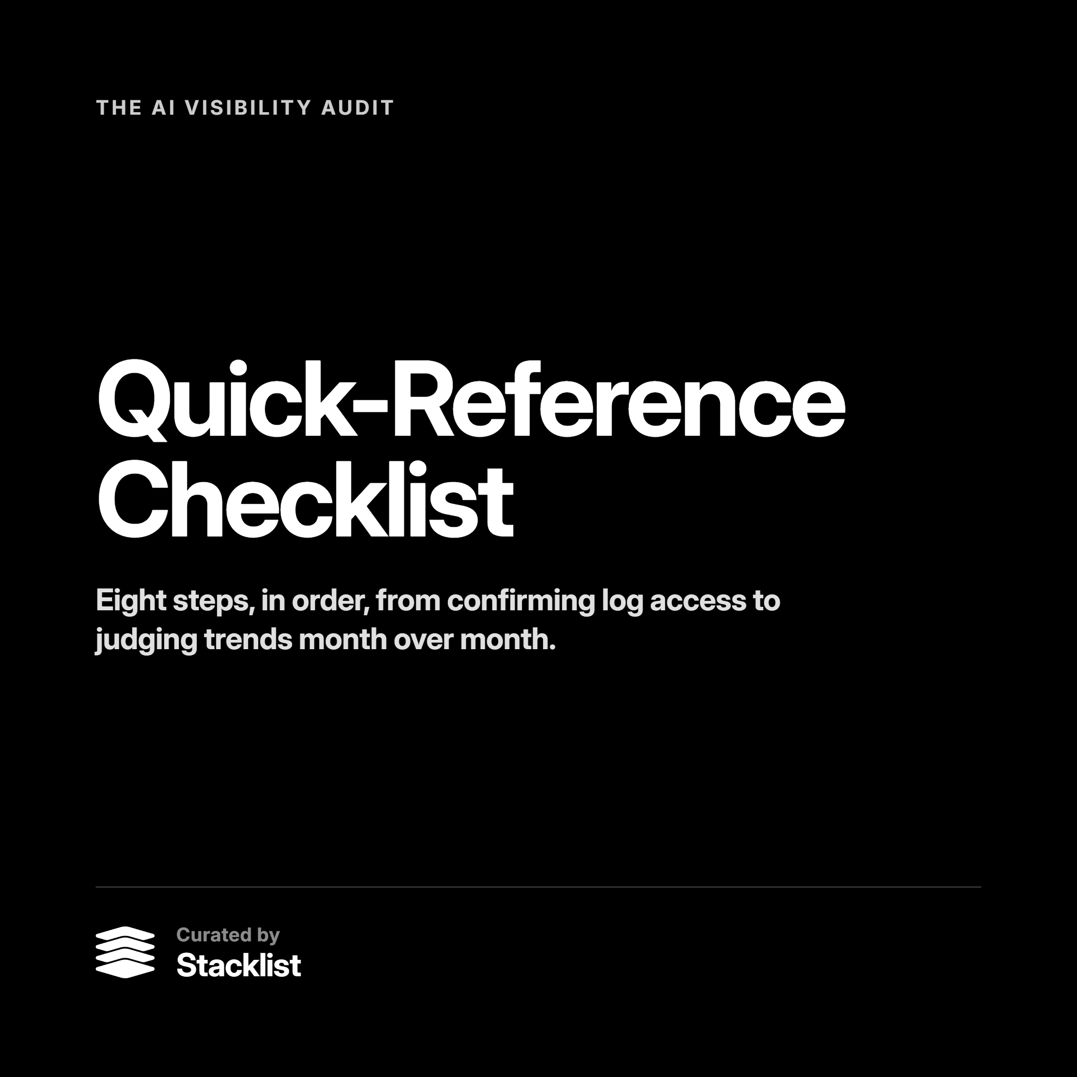 Quick-Reference Checklist