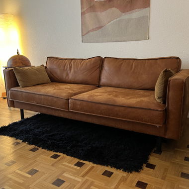 3-Sitzer Sofa FORT DODGE (braun/cognac)