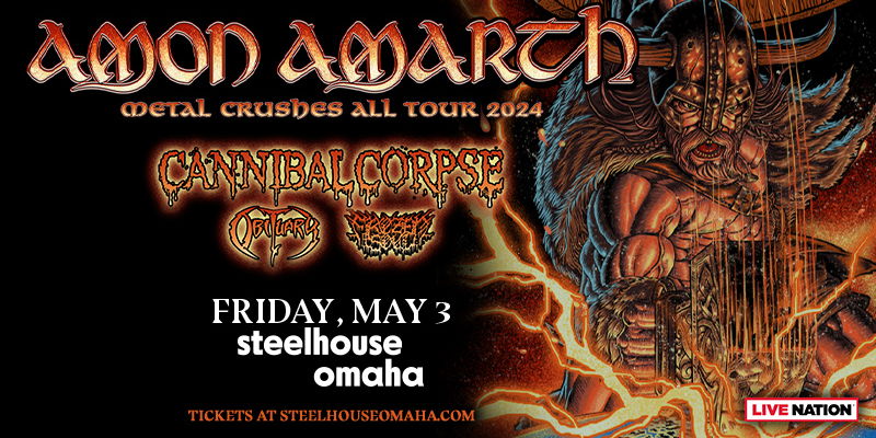 Amon Amarth: Metal Crushes All Tour 2024 promotional image