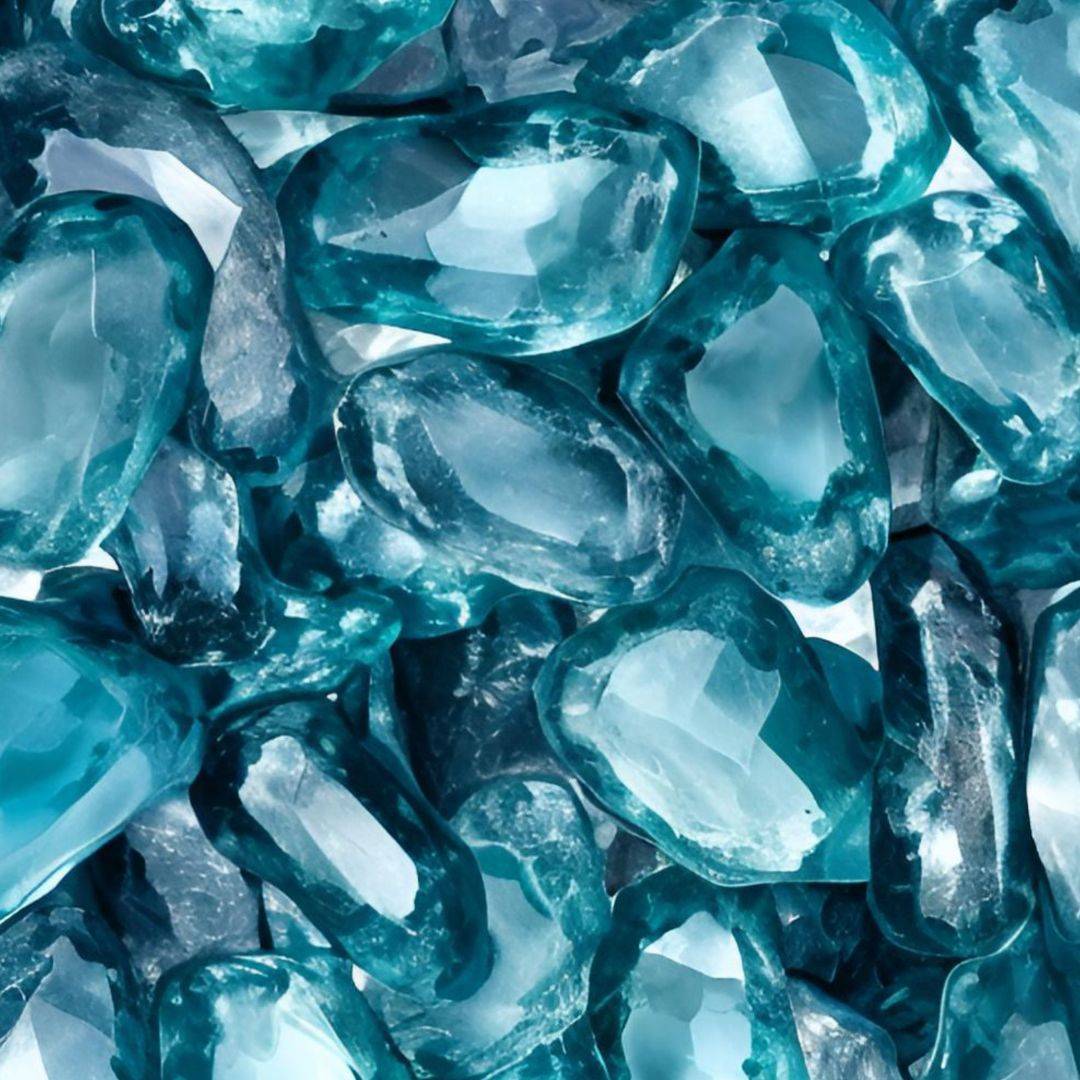 Blue Topaz crystals