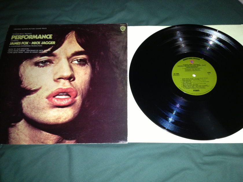 Soundtrack - Performance Mick Jagger Ry Cooder   LP NM Warner Green Olive Label