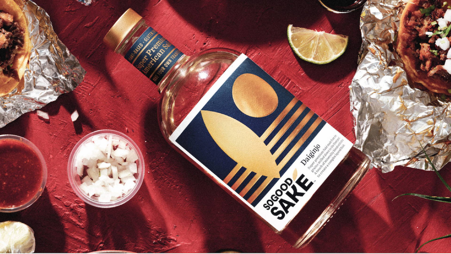 Featured image for Pearlfisher's Branding for SoGood Saké Puts Rice Center Stage