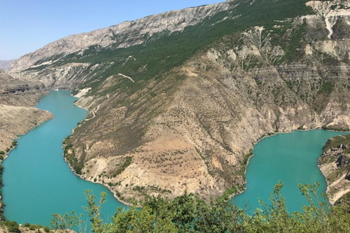 Сулакский каньон из Каспийска