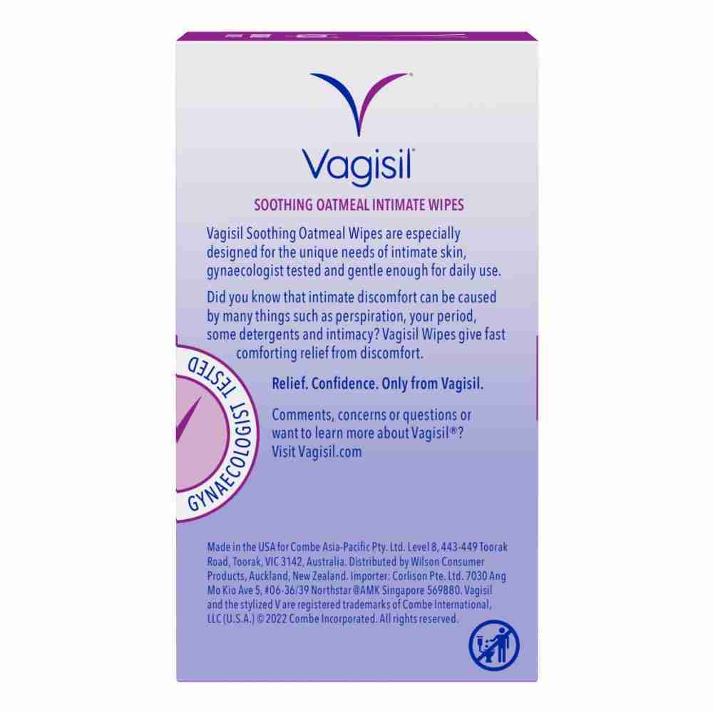 Vagisil Soothing Oatmeal Intimate Wipes 12S - Image 4